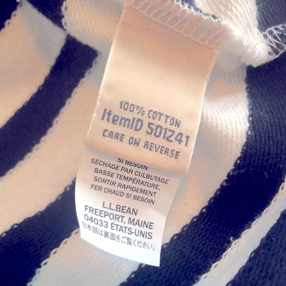 L.L. Bean Mockneck Pullover Stripe - Picture 9 of 11